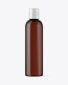 Amber Plastic Bottle Mockup