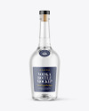 500ml Clear Glass Vodka Bottle Mockup