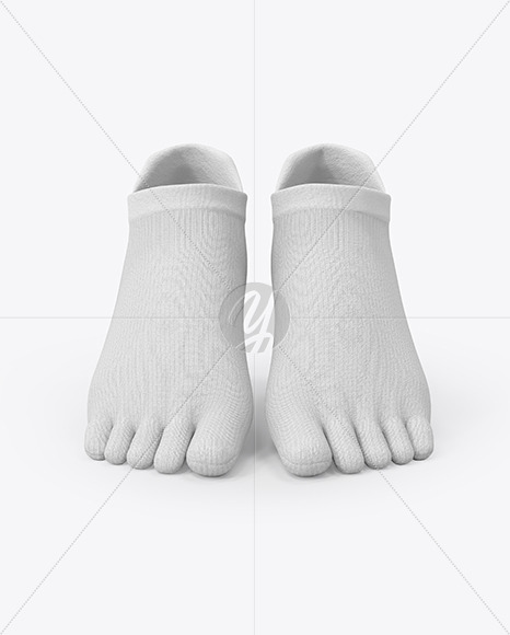 Short Toe Socks Mockup