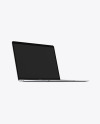 Silver MacBook Air Mockup