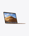 Gold MacBook Air Mockup