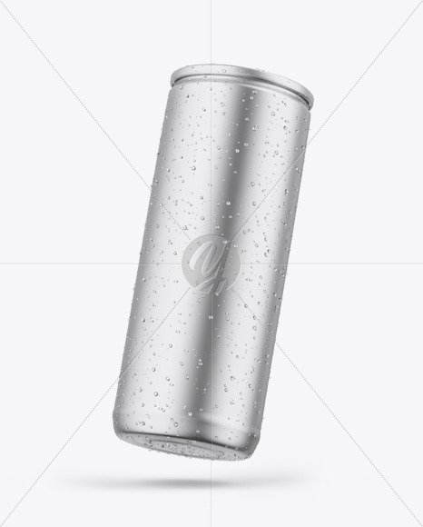 Matte Metallic Can Mockup