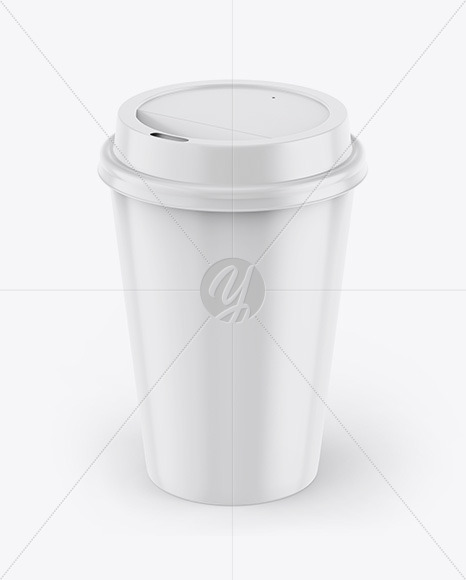 Glossy Coffee Cup Mockup