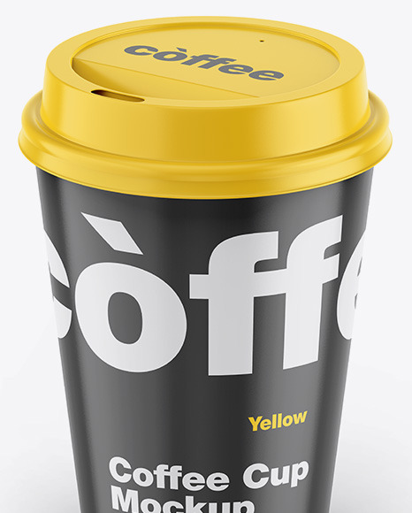 Glossy Coffee Cup Mockup