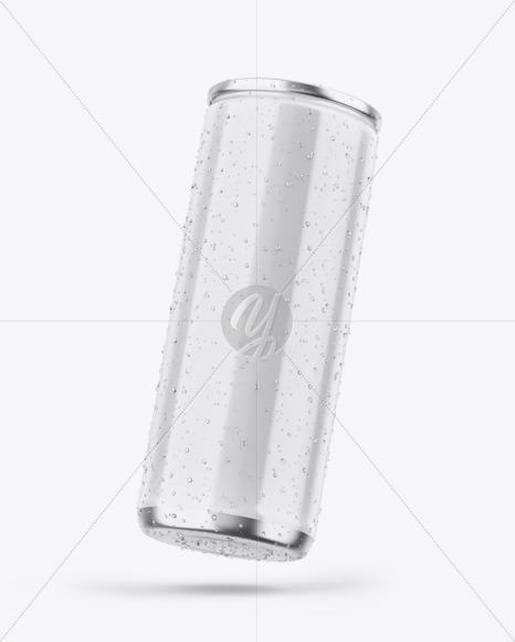 Metallic Can W/ Glossy Finish Mockup