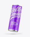 Metallic Can W/ Glossy Finish Mockup