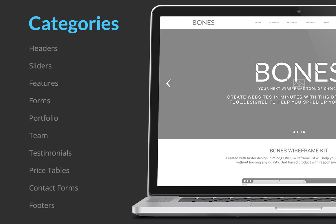 Bones Wireframe Kit Pack Bones Wireframe Kit Pack