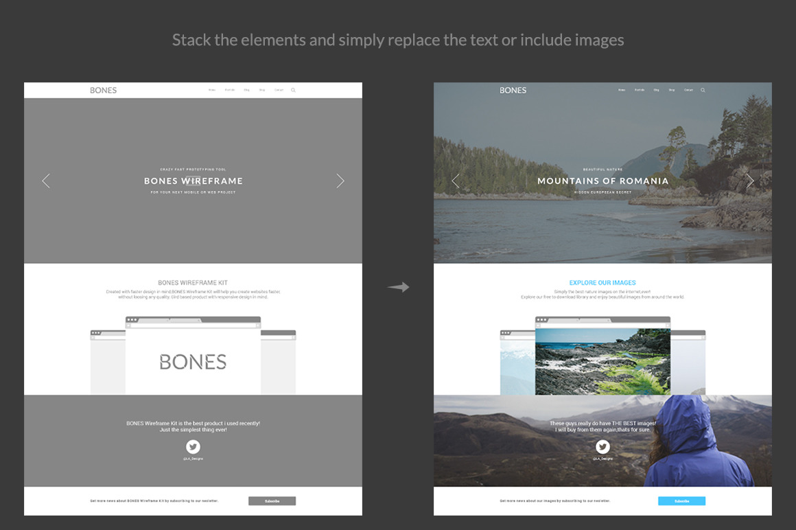 Bones Wireframe Kit Pack Bones Wireframe Kit Pack