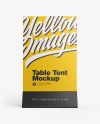 Plastic Table Tent Mockup