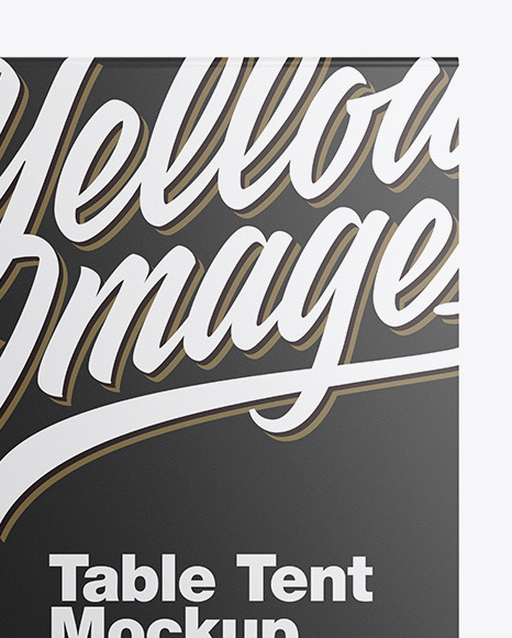 Plastic Table Tent Mockup