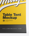 Plastic Table Tent Mockup