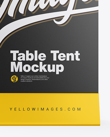 Plastic Table Tent Mockup