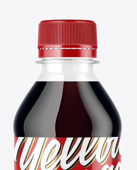 250ml PET Cola Bottle Mockup