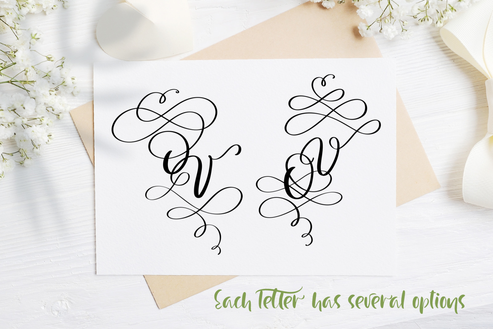 Love Story Monogram Font