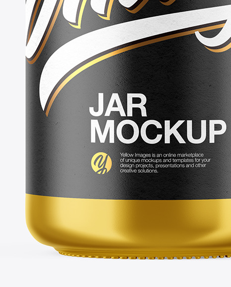 Metallized Jar Mockup