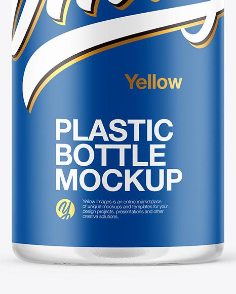 Clear Plastic Bottle Mockup