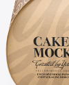 Kraft Cake Box Mockup Kraft Cake Box Mockup