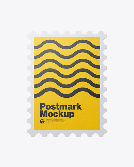 Textured Postmark Mockup