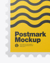 Textured Postmark Mockup