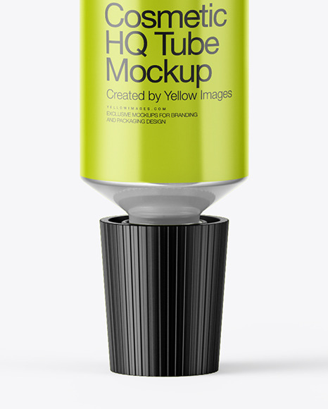 Glossy Cosmetic Tube Mockup