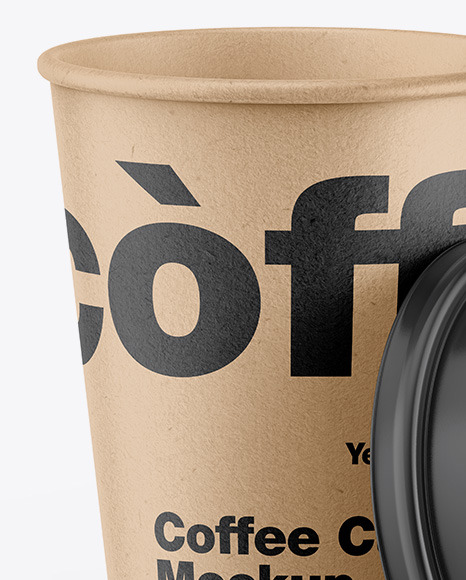 Kraft Coffee Cup Mockup