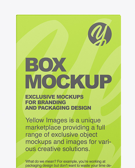 Paper Box Mockup