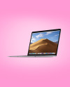 Silver MacBook Air Mockup