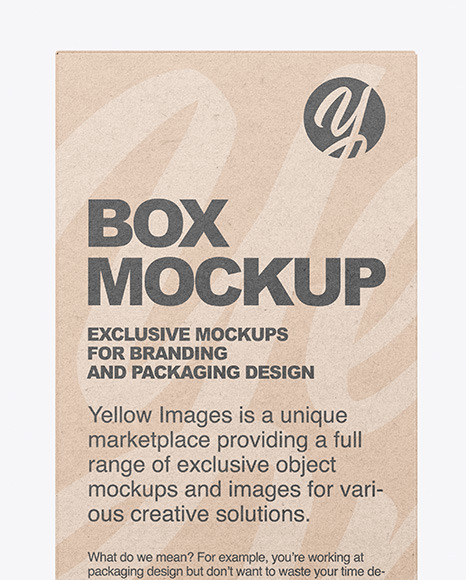 Kraft Box Mockup