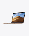 Gold MacBook Air Mockup