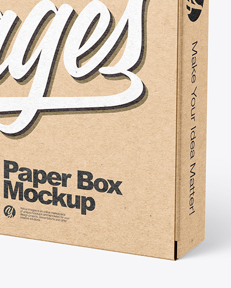 Kraft Paper Box Mockup Kraft Paper Box Mockup