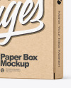 Kraft Paper Box Mockup