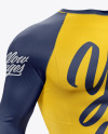 Men's Long Sleeve Jersey on Athletic Body Mockup