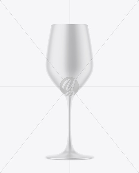 Matte Wine Glass Mockup