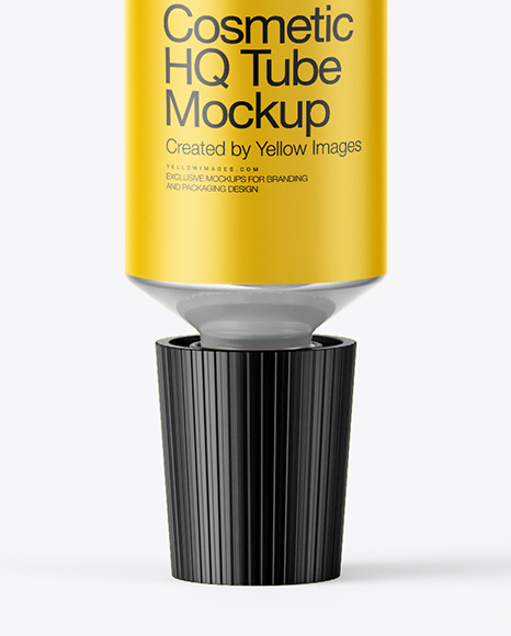 Matte Cosmetic Tube Mockup