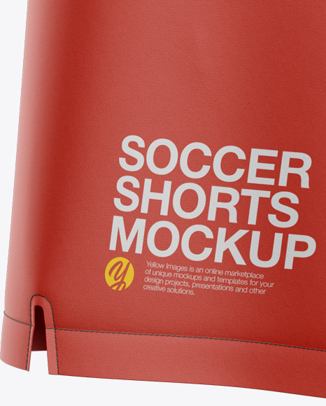 Men's Soccer Shorts Mockup