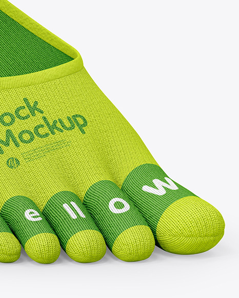 No-show Toe Sock Mockup