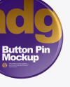 Two Glossy Button Pins Mockup