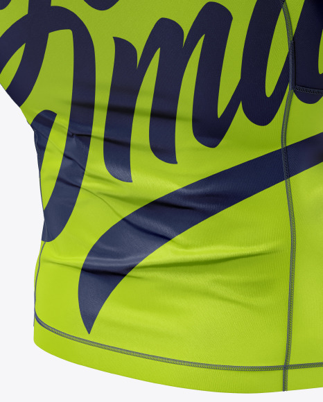 Men's Long Sleeve Jersey on Athletic Body Mockup