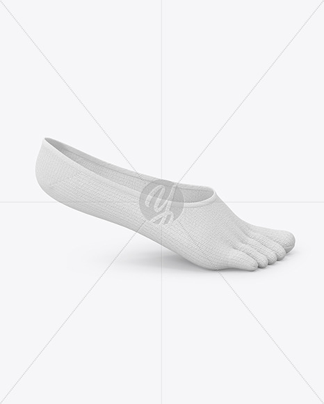 No-show Toe Socks Mockup