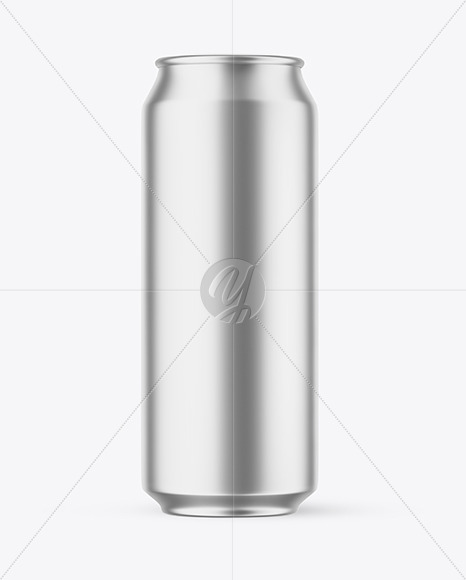 Matte Metallic Drink Can Mockup