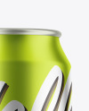 Matte Metallic Drink Can Mockup