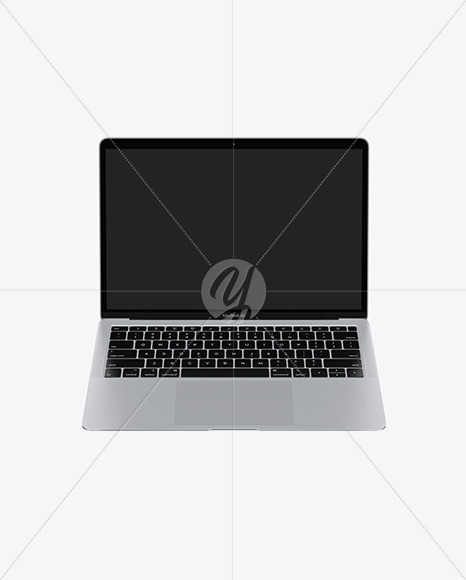 Silver MacBook Air Mockup