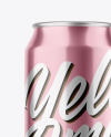 Metallic Drink Can Mockup