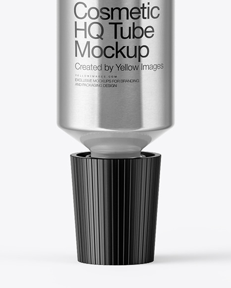 Metallic Cosmetic Tube Mockup