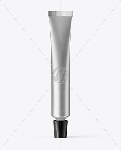 Matte Metallic Cosmetic Tube Mockup