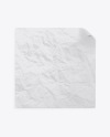 Crumpled Square Poster Mockup