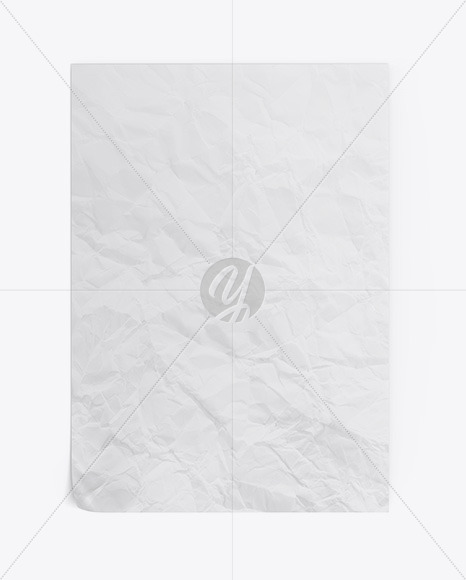 Crumpled Poster Mockup