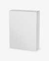 Matte Paper Box Mockup - Half Side View