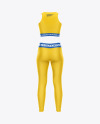 Women's Fitness Kit Mockup - Back View