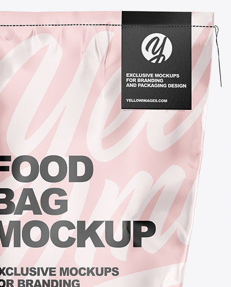 Food Glossy Bag Mockup